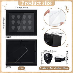 1шт прямоугольный деревянный органайзер для медиаторов&nbsp;ODIS-GW0001-03