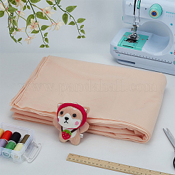 ポリエステル人形の皮の生地  服装アクセサリー  diyの枕の漫画のおもちゃのため  桃パフ  2000x1500x0.5mm&nbsp;DIY-WH0683-40B