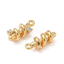 Латунные микропаве прозрачные кубические циркониевые подвески KK-B160-17G