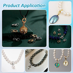 12 шт. 2-х цветные латунные застежки-крутилки KK-GA0002-22