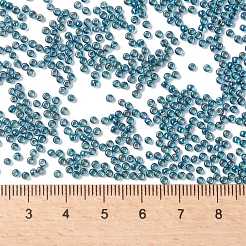 TOHOラウンドシードビーズ  日本製シードビーズ  （540)内側カラーabクリスタル/グリーンブルー裏地  11/0  2.2mm  穴：0.8mm  約50000個/ポンド&nbsp;SEED-TR11-0540