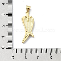 Латунные микропаве прозрачные подвески с фианитом KK-A221-06G