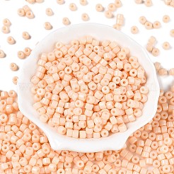 Непрозрачный стеклянный бисер с краской для выпечки&nbsp;SEED-T008-02C