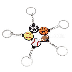 5 шт. 5 стиля пластиковые брелки из ПВХ&nbsp;KEYC-TA0001-49