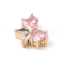 Colgante micropavé cubic zirconia de latón&nbsp;KK-K297-25G-03