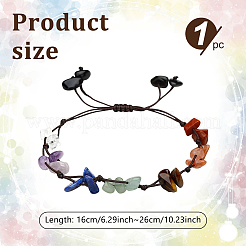 1шт. браслеты из плетеных бусин из натуральных и синтетических смешанных драгоценных камней&nbsp;BJEW-LP0002-30