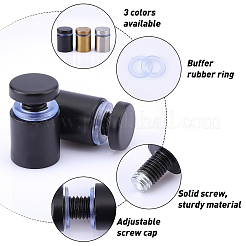 201ステンレスネジセット  シリコンリング付き  アクリル板アクセサリー  ミックスカラー  2.7x1.9cm  4セット /バッグ&nbsp;FIND-AR0001-43