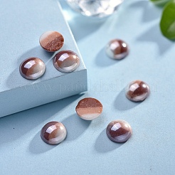 Непрозрачные стеклянные кабошоны&nbsp;LS-GGLA-S038-12I-8mm