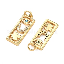 Латунные микро проложить кубического циркония подвески&nbsp;KK-A291-14G