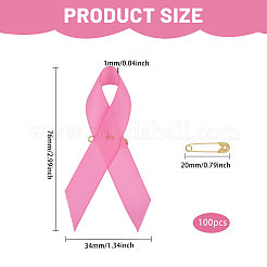 Брошь из нейлоновой ленты с информационными материалами&nbsp;JEWB-WH0056-008A