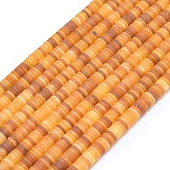 Бусины из натурального белого нефрита G-P575-B14-6x1mm-03