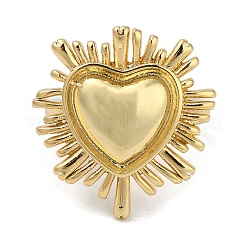 Кольца-манжеты для женщин из латуни с покрытием стойки RJEW-C114-18B-G