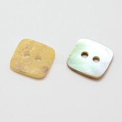 2 отверстия квадратной мать перламутровыми пуговицами SHEL-N033-24