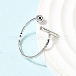 Offene Manschettenringe aus Edelstahl 304 für Damen&nbsp;RJEW-L338-01P