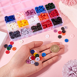 450 шт. 15 стиля пуговицы из смолы RESI-TA0004-13