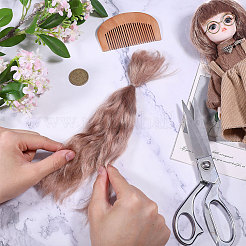 Искусственная шерсть кукольный парик волосы&nbsp;AJEW-WH0609-186E