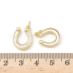 Подвески из латуни с натуральными белыми ракушками KK-B141-09G