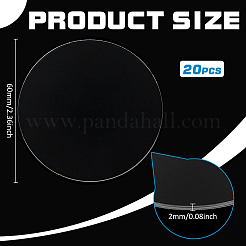 Плоские круглые акриловые подставки для дисплеев&nbsp;DIY-FG0005-55A