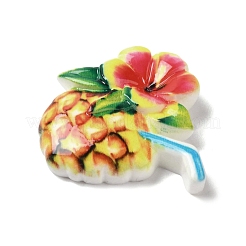 Кабошоны из непрозрачной смолы с изображением мультяшного племени RESI-M043-01I