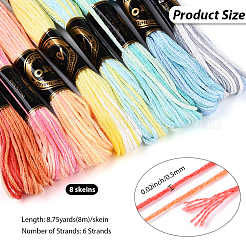 Полиэфирные нитки для вышивания&nbsp;OCOR-WH20074-13A-01A