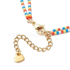 Стекло бисер ссылаются браслеты&nbsp;BJEW-MZ00148-01