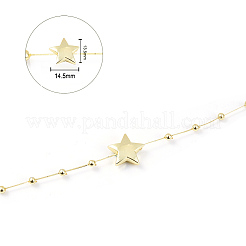 Абс пластика имитация жемчуга бисером отделка гирляндой AJEW-CJ0006-01A