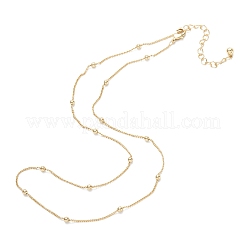 Satellitenketten aus Messing&nbsp;X-NJEW-K123-08G