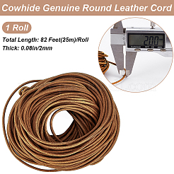 25 м коровьей кожаный шнур&nbsp;WL-GF0001-24A-03