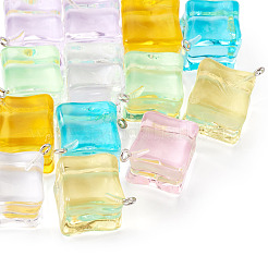 14 Stück 7 Farben transparente Acrylanhänger&nbsp;TACR-TA0001-78