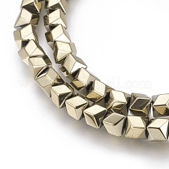 Гальванические немагнитная синтетический гематит бисер пряди&nbsp;G-P392-J07