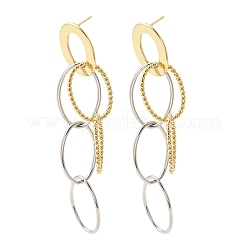 Серьги-гвоздики с подвеской из латуни&nbsp;EJEW-L308-05GP