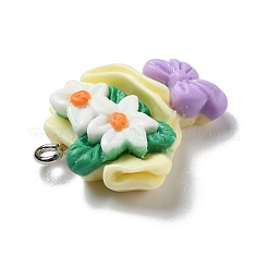 Подвески из непрозрачной смолы RESI-D055-048P