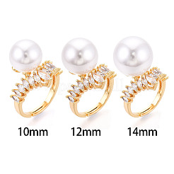 Закрепка для колец-штифтов из цветочной латуни с микропаве из кубического циркония KK-N274-01G