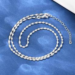 Сингапурские цепочки толщиной 2 мм для мужчин и женщин&nbsp;NJEW-L012-02S