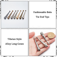 14 шт. 7-цветные литые наконечники для шнура FIND-GF0007-11