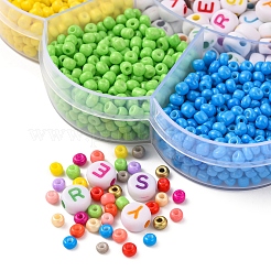 Набор для изготовления браслета с буквами своими руками&nbsp;DIY-YW0002-18-0.7MM