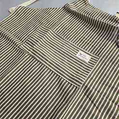 Фартук без рукавов из поликоттона в полоску&nbsp;AJEW-WH20067-020B