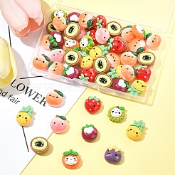 50 шт. непрозрачных кабошонов из мультяшной смолы CRES-FS0001-19