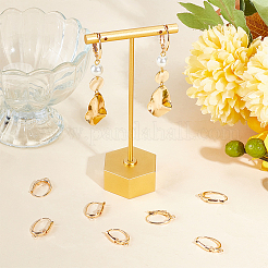 16 шт. латунные серьги с защелкой FIND-BBC0002-64