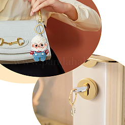 5 шт. латунная застежка для ключей KK-HS0001-09