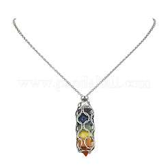 Устойчивые к потускнению цепи из нержавеющей стали 304 макраме мешочек пустой держатель камней для изготовления подвесок ожерелий NJEW-TA00085-01