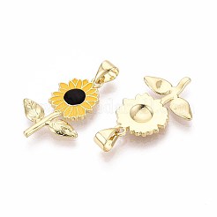 Латунь эмаль подвески&nbsp;KK-T071-109G