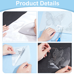 Бабочка стекло исправление горный хрусталь FIND-WH0420-123