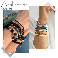 1692 шт. 8 вида стеклянных витых бусин&nbsp;SEED-GO0001-05B