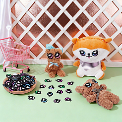 180 paire de 6 styles d'yeux de poupée en feutre&nbsp;DIY-NB0016-21