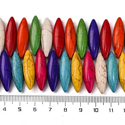 Синтетических нитей бирюзовые бусы G-C147-21