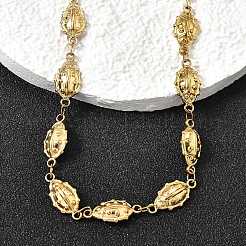 Ожерелья из нержавеющей стали 304 с цепочкой в виде божьей коровки для женщин и мужчин NJEW-K249-21B-G