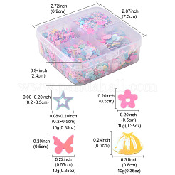 40г 4 вида пластиковых кабошонов RESI-FS0002-13