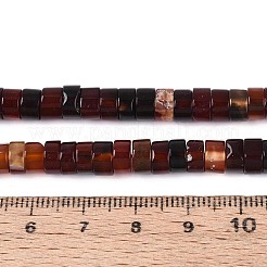 Окрашенные естественный агат бисер пряди&nbsp;G-T144-55A-01