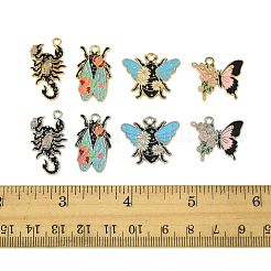 16шт 8 стиля подвески из сплава с эмалью&nbsp;ENAM-FS0003-95